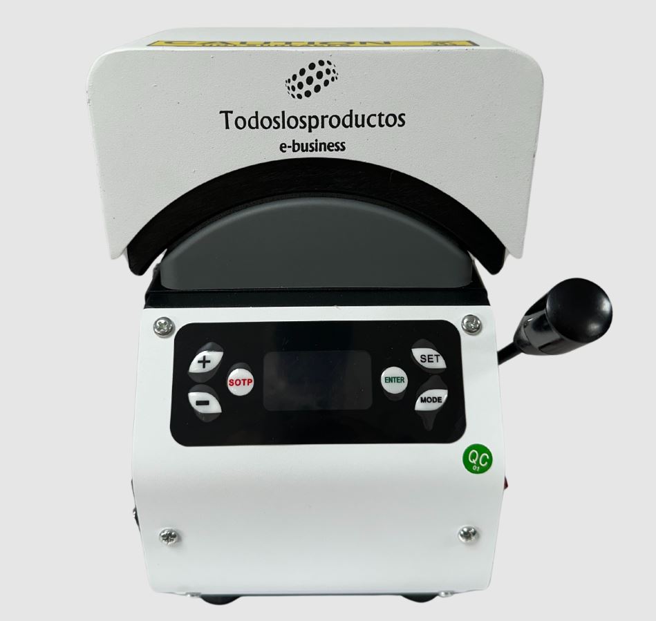 Plancha para Gorras 2 en 1 ATM Color Negro con Blanco + impresora L1250.