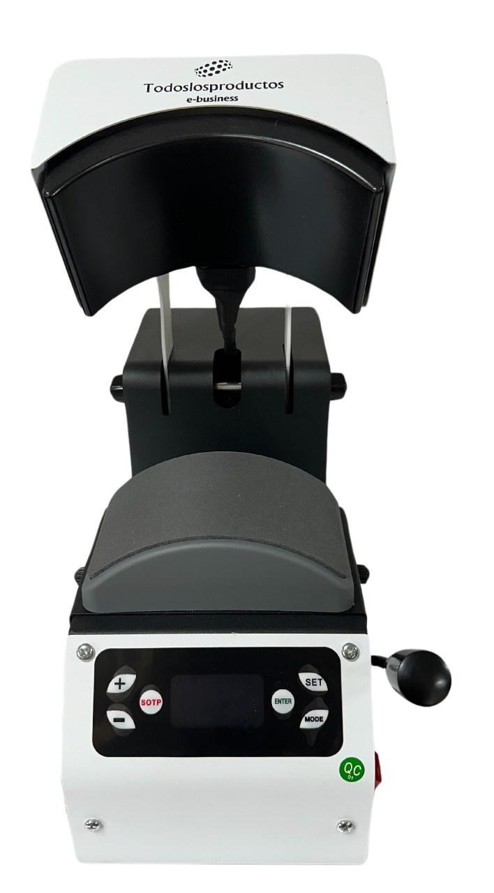 Plancha para Gorras 2 en 1 ATM Color Negro con Blanco + impresora L1250.