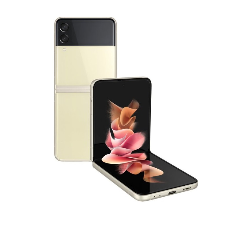 Samsung Galaxy Z Flip3 5G 128GB 8GB RAM Reacondicionado Liberado Crema.