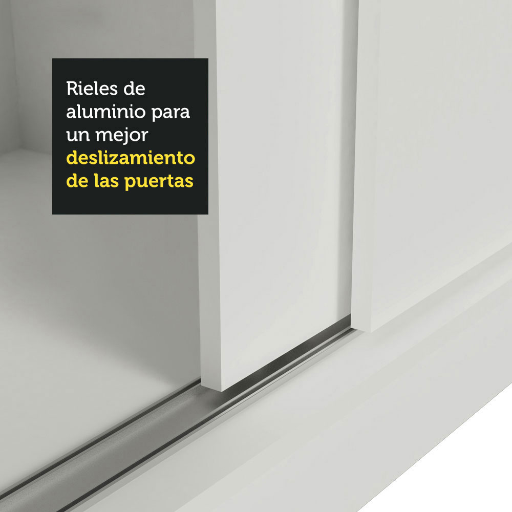 Closet Luke Madesa con 2 Puertas y 2 Espejos BB.
