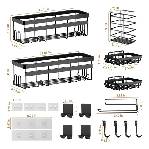 10pzs Estante Organizador Ducha Regadera Estantes Para Baño.