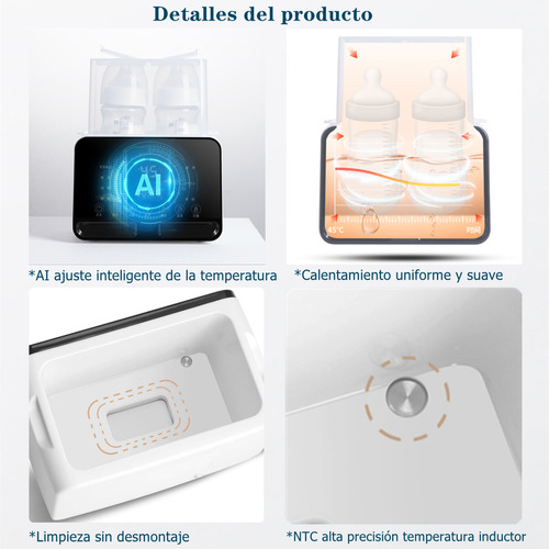 Calentador Y Esterilizador De Biberones Con Control Táctil.