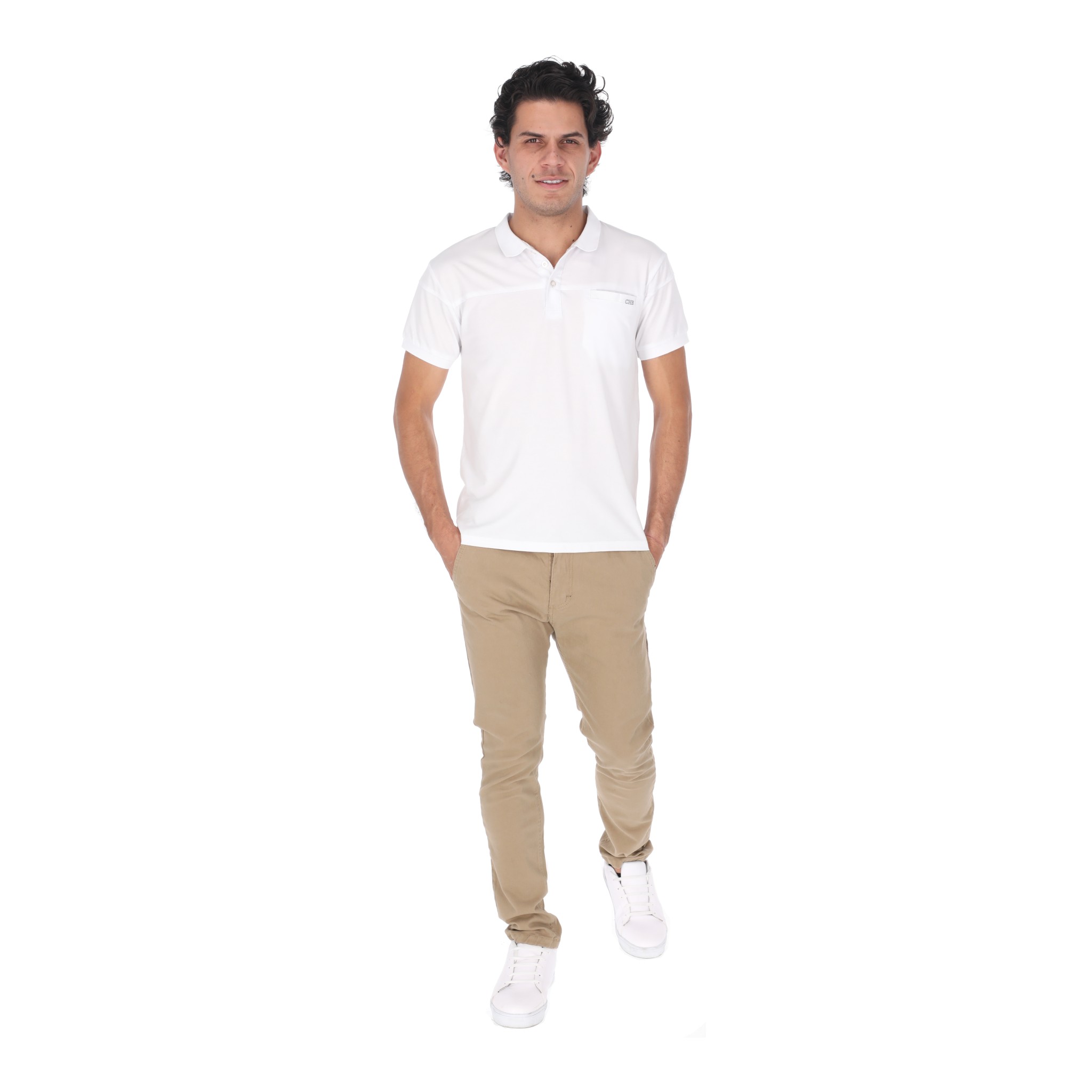 Jeans De Gabardina Color Beige Para Hombre CHB Chili Beans Clothing Co.