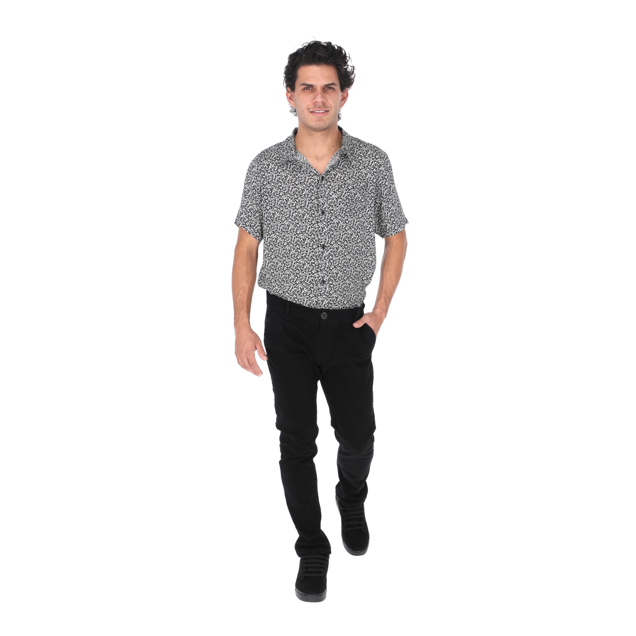 Jeans De Gabardina Color Negro Para Hombre CHB Chili Beans Clothing Co..