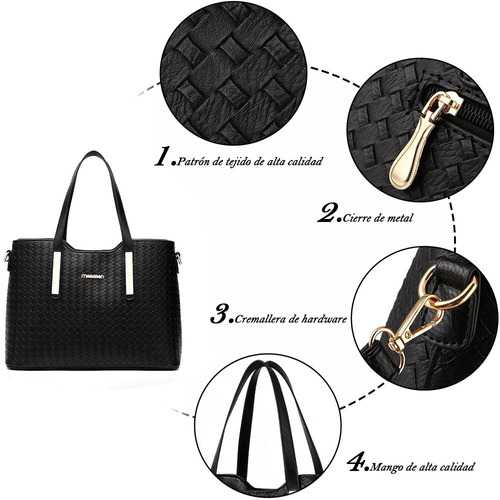 Juego De Bolsos Para Mujer Impermeable 4 Piezas