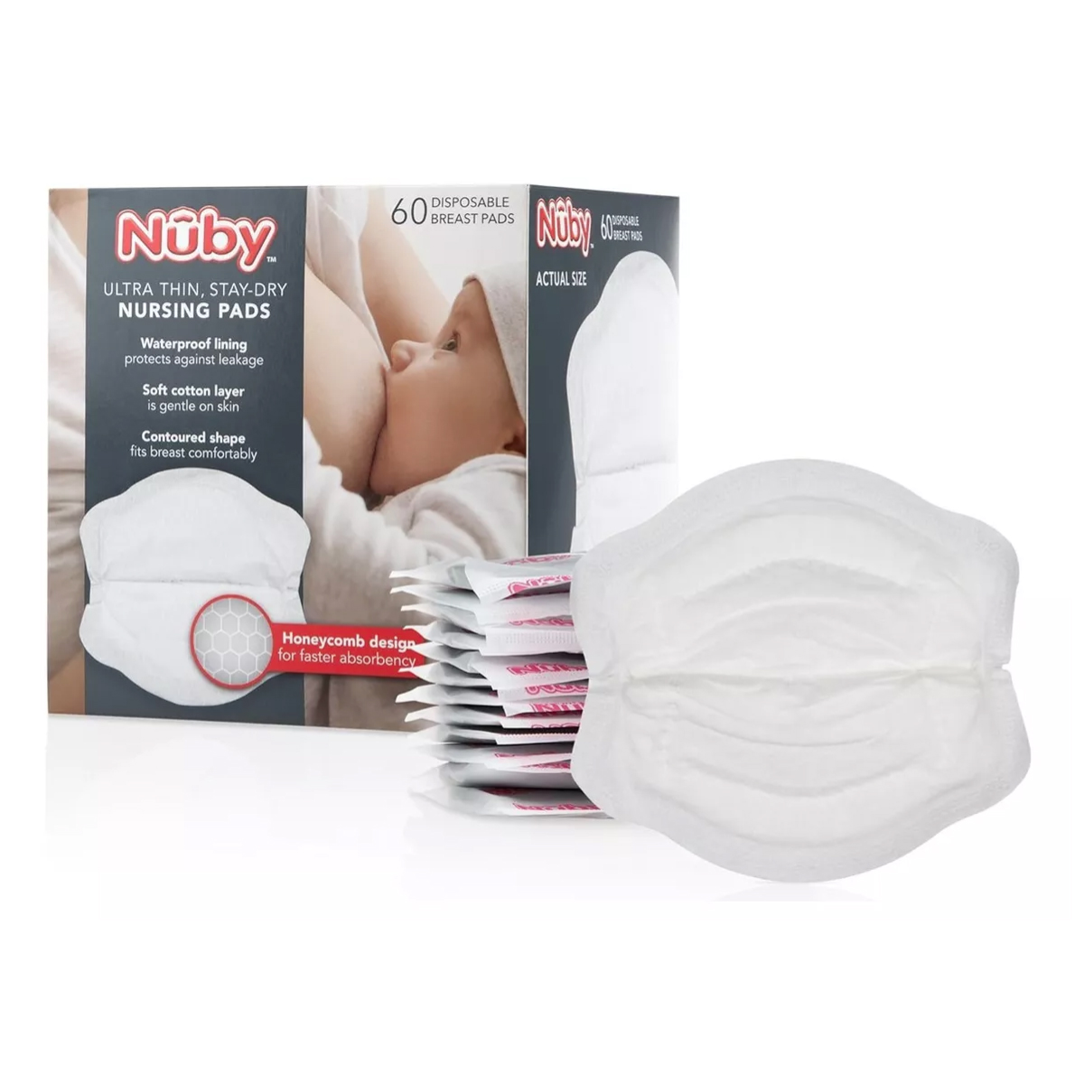 Protectores Desechables Para Lactancia Nuby 60pz Ultrafinas.