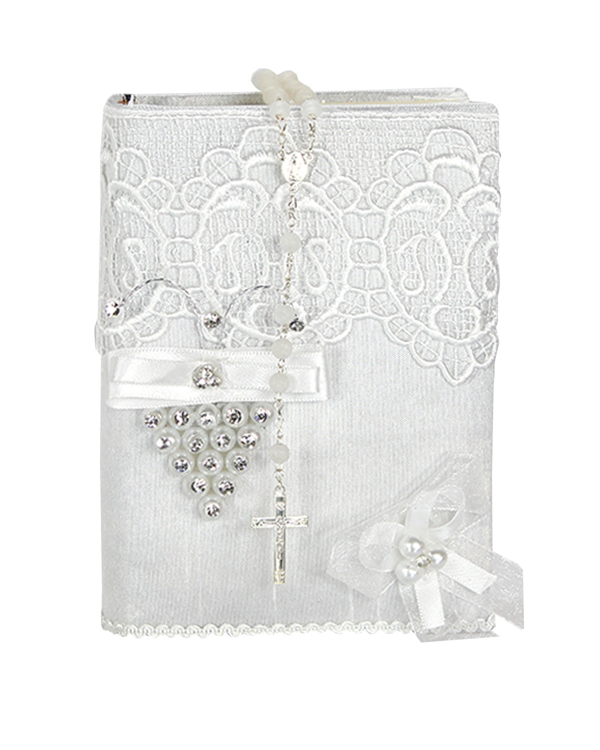 Kit Vela Primera Comunión Niño Set Rosario Biblia Latinoamericana Decorada Uvas.