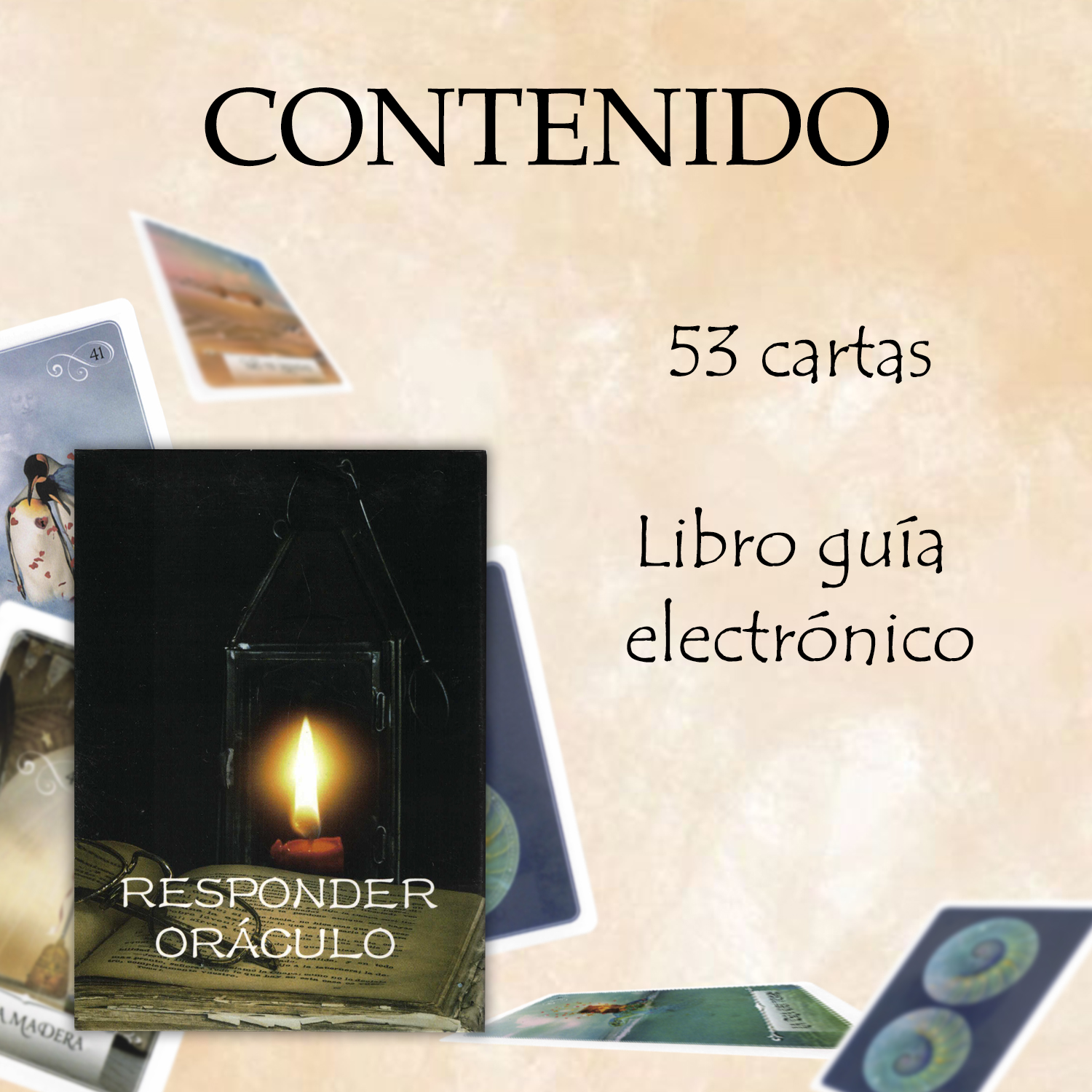 Oráculo de la sabiduría 52 Cartas Conexión Espiritual.