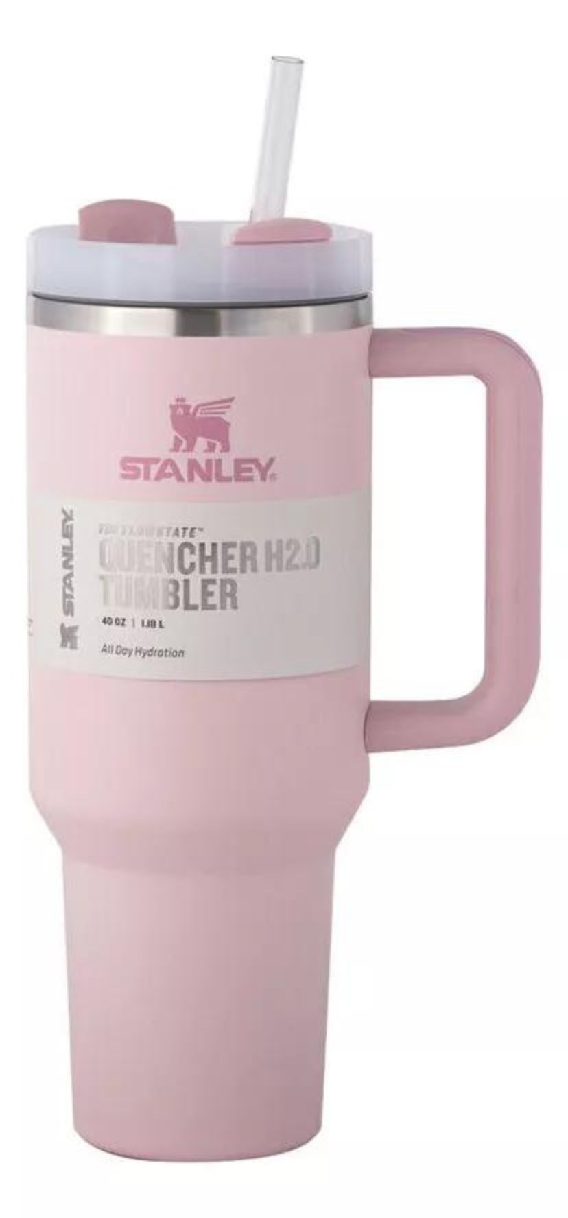 Stanley Vaso Termico de Acero Inoxidable Quencher H2.0 FlowState de 30 Oz - Pink Dust.