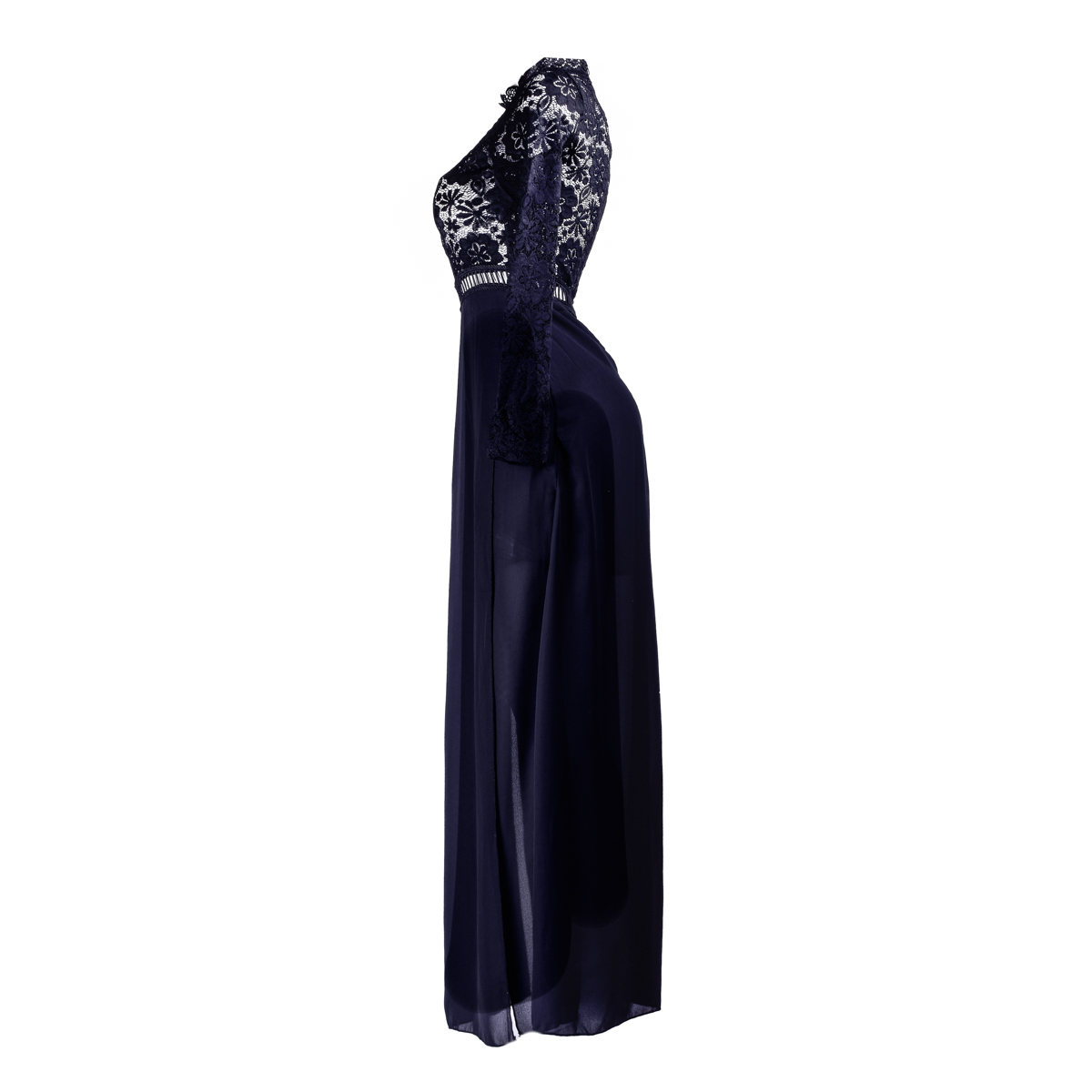 Maxi Vestido Largo Elegante Sexi de Encaje para Fiesta Dama