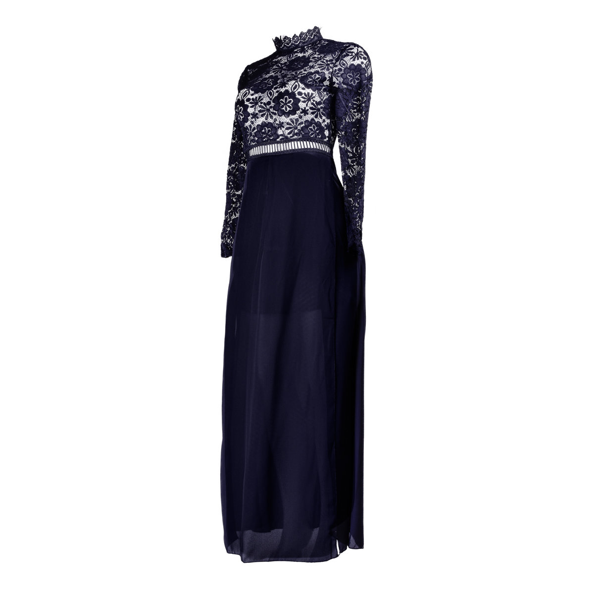 Maxi Vestido Largo Elegante Sexi de Encaje para Fiesta Dama