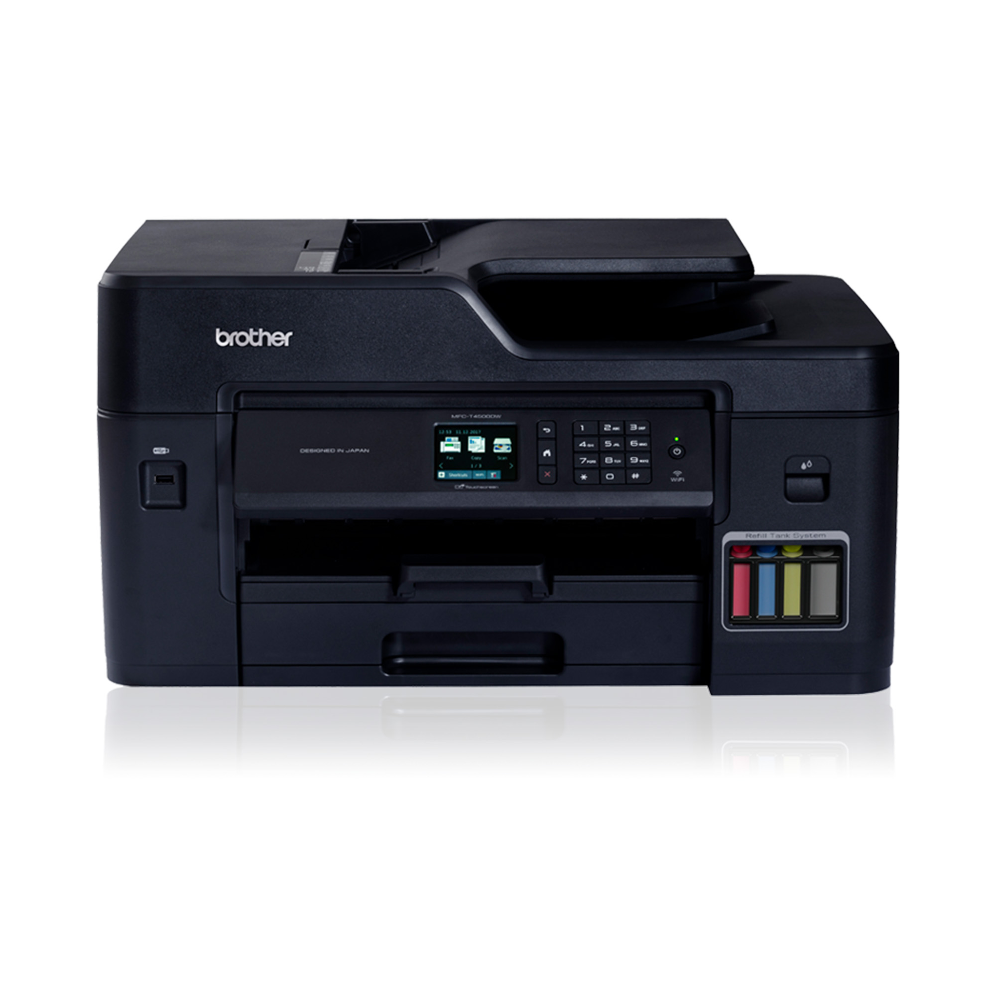 Impresora Multifuncional Brother InkBenefit Tank MFC-T4500DW, Sistema de Tinta Continua, USB, Ethernet, Wi-Fi, Dúplex