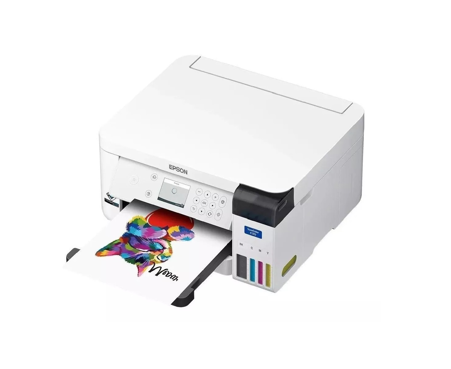 Impresora Epson de Sublimación de Tinta SureColor F170 Color Blanco.