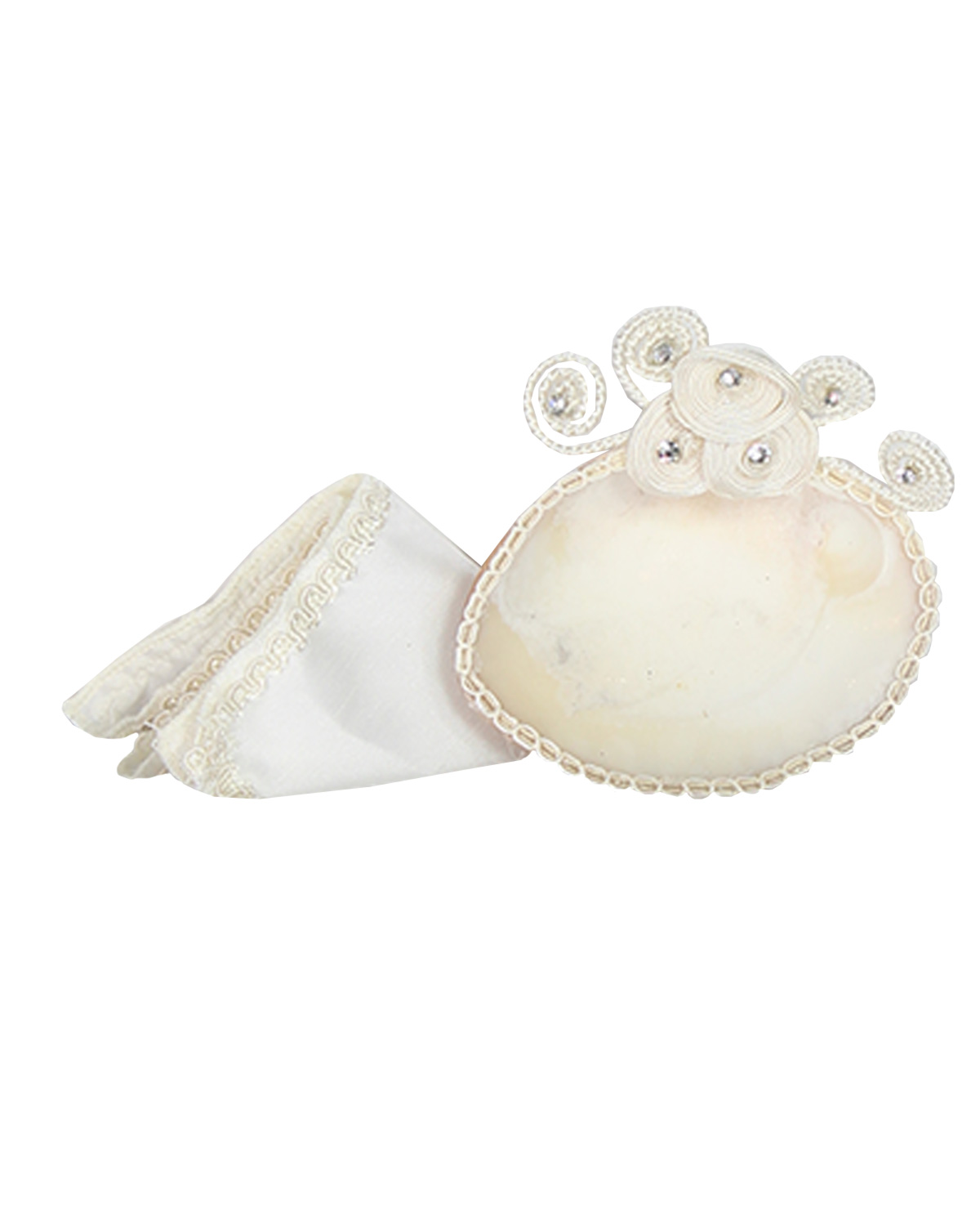 Set Vela Bautizo Para Niño Kit Concha Toalla Emanuel.