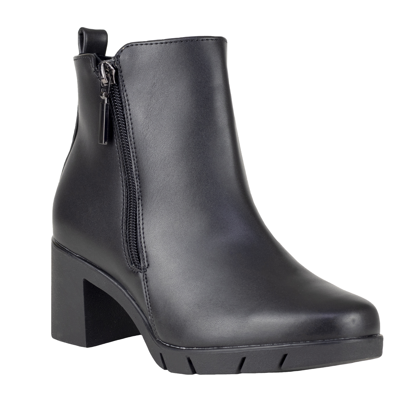 Botines De Tacón Negro Mujer Semivestir 24801 Lady Paulina .