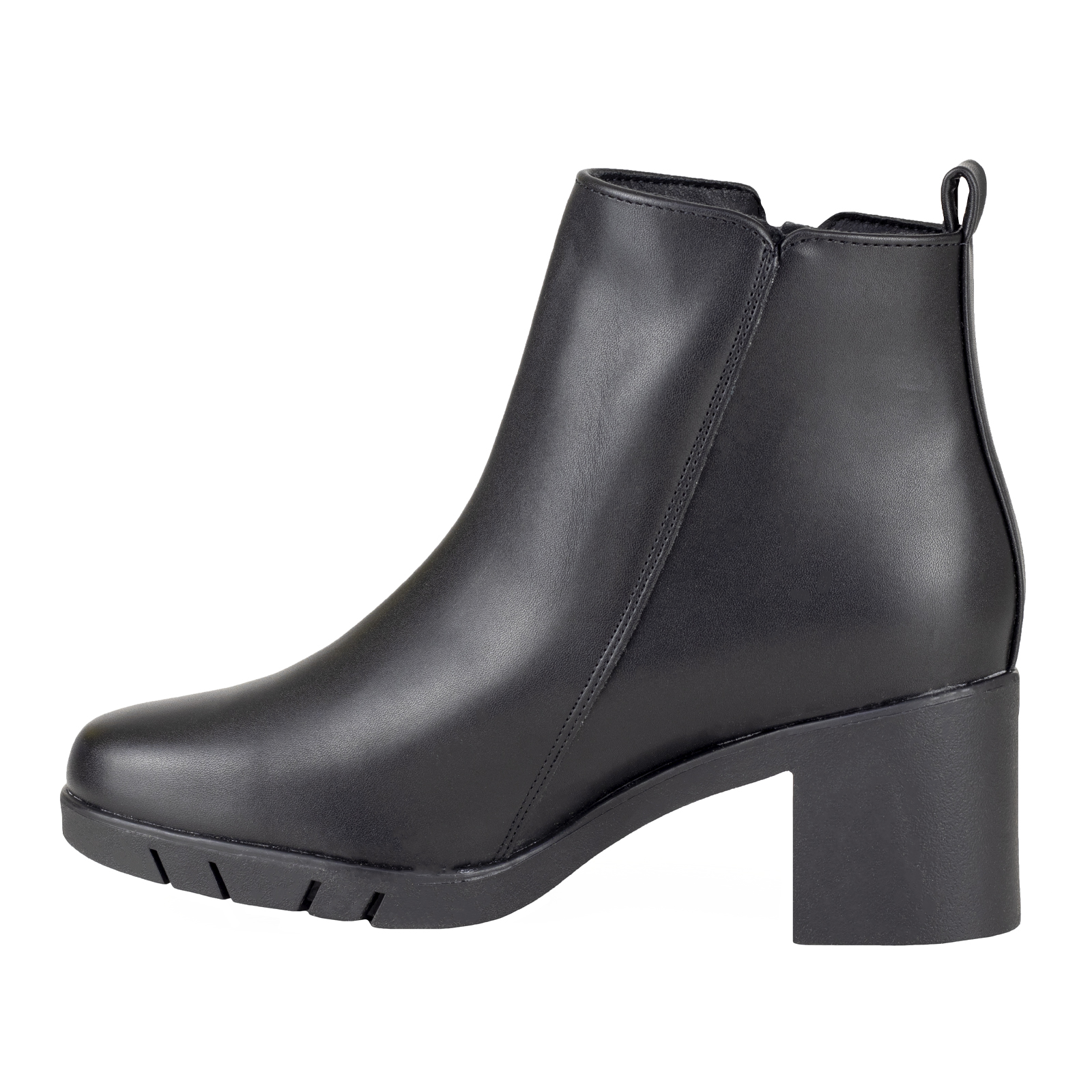 Botines De Tacón Negro Mujer Semivestir 24801 Lady Paulina .