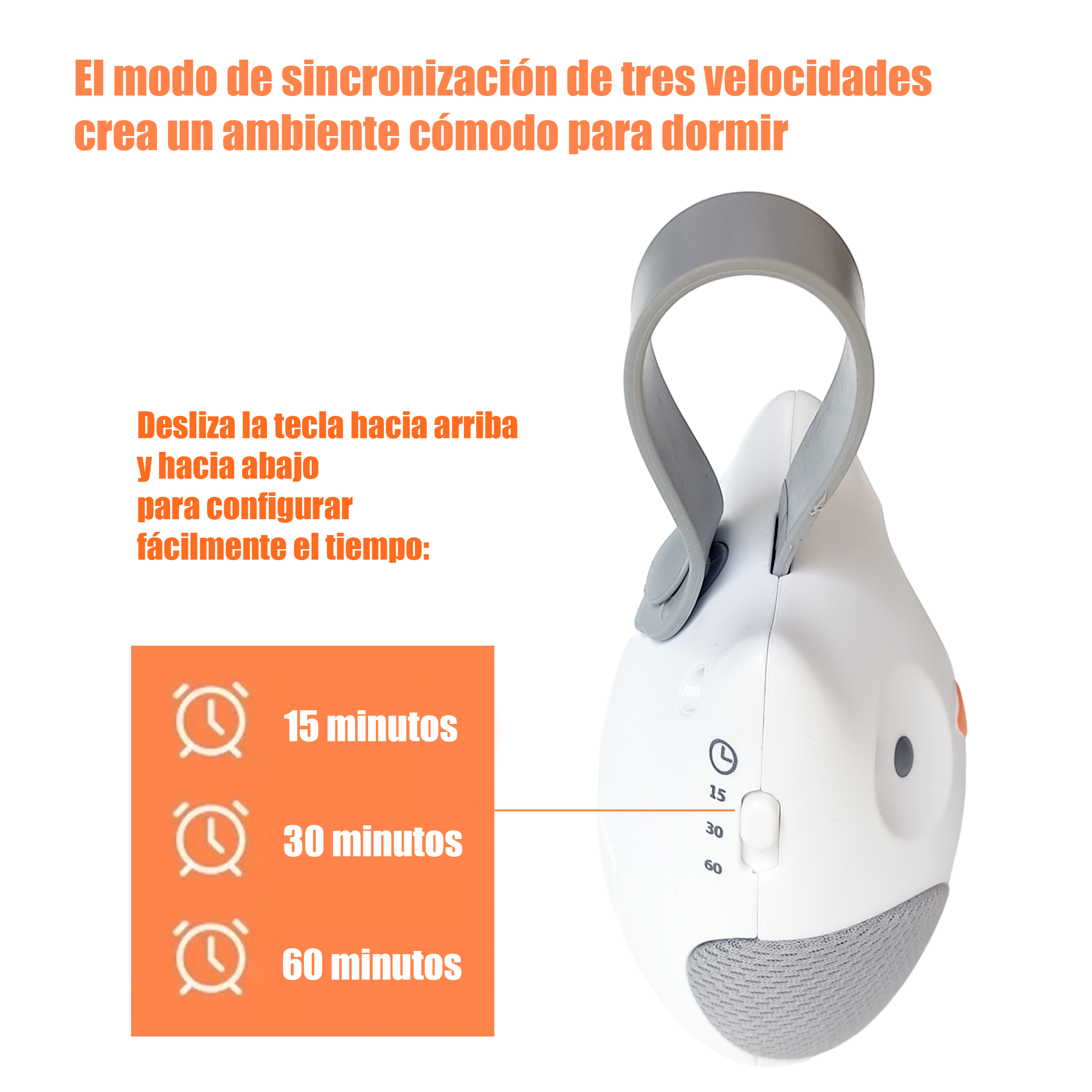 Juguete Musical Tranquilizador Portátil Bebé Ruido Blanco