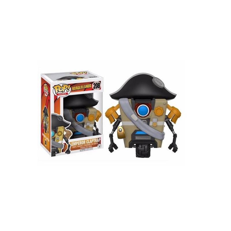 Funko Pop Figura Borderlands Emperor Claptrap 208.