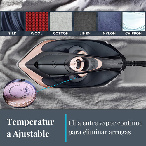 Plancha De Ropa Vapor Vertical Con Suela Cerámica Desinfecta.