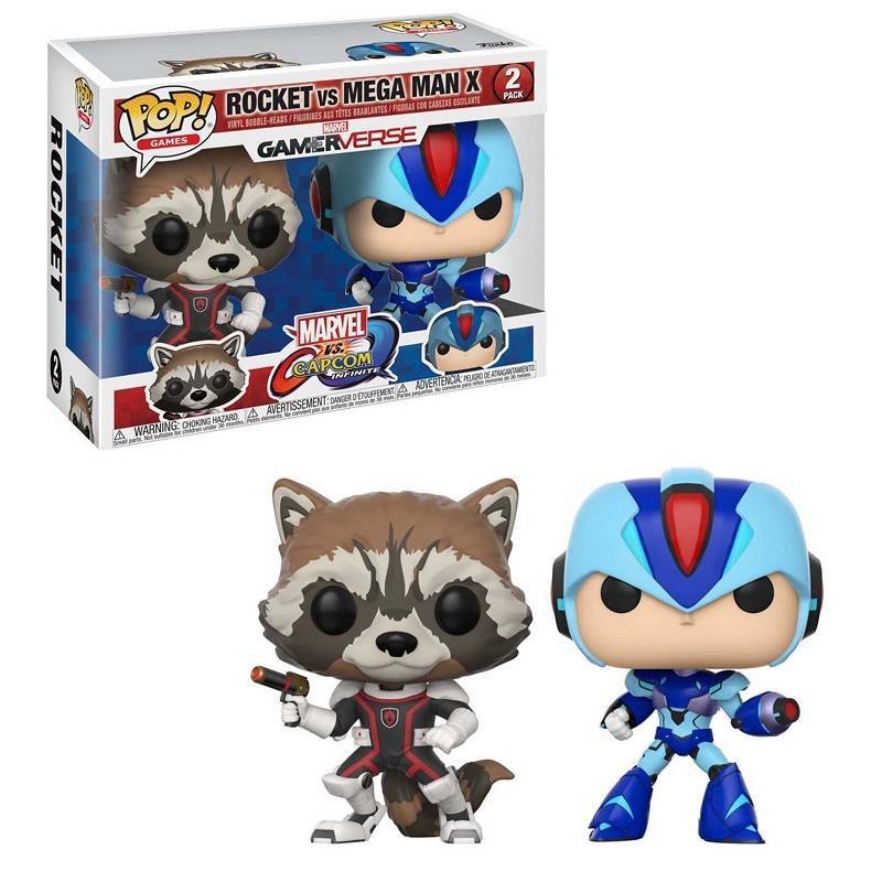 Funko Pop Figura Gameverse Rocket vs Mega Man X.