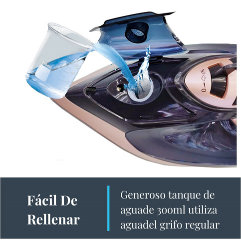 Plancha De Ropa Vapor Vertical Con Suela Cerámica Desinfecta.