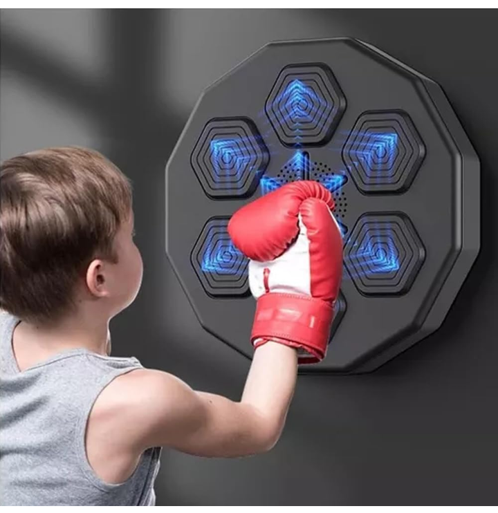 Máquina de boxeo Bluetooth inteligente de pared con guantes .