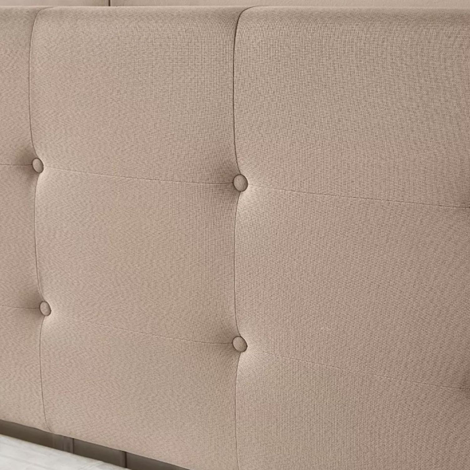 Ilios innova | Base Cabecera Para Cama En Madera Ilios Innova matrimonial Lino Color Café | Elegante cama matrimonial 