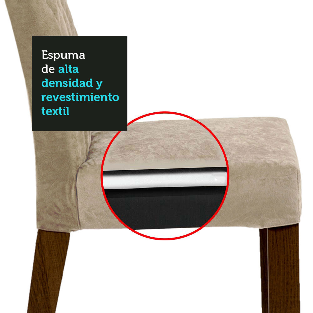 Juego de Comedor con Mesa y 4 Sillas Madesa Aryeli MCI.