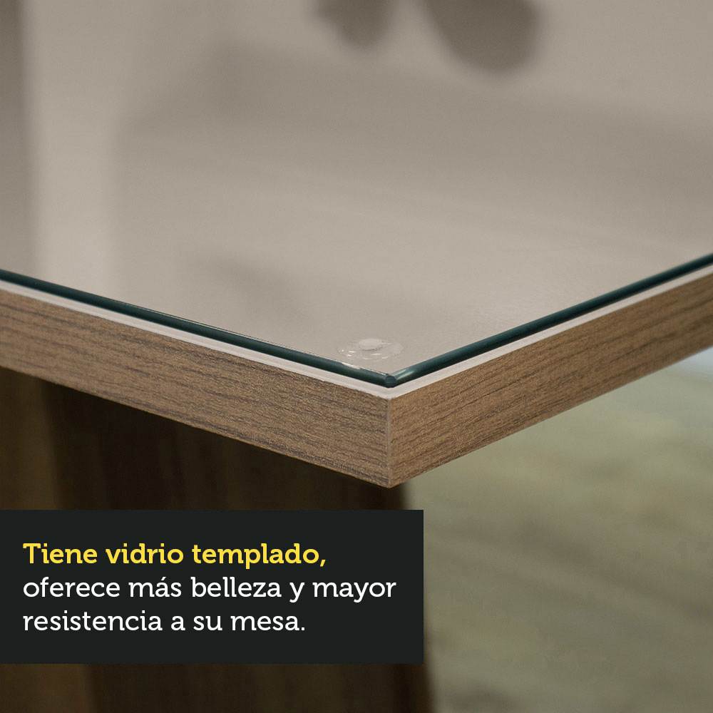 Juego de Comedor con Mesa y 4 Sillas Madesa Aryeli MCI.