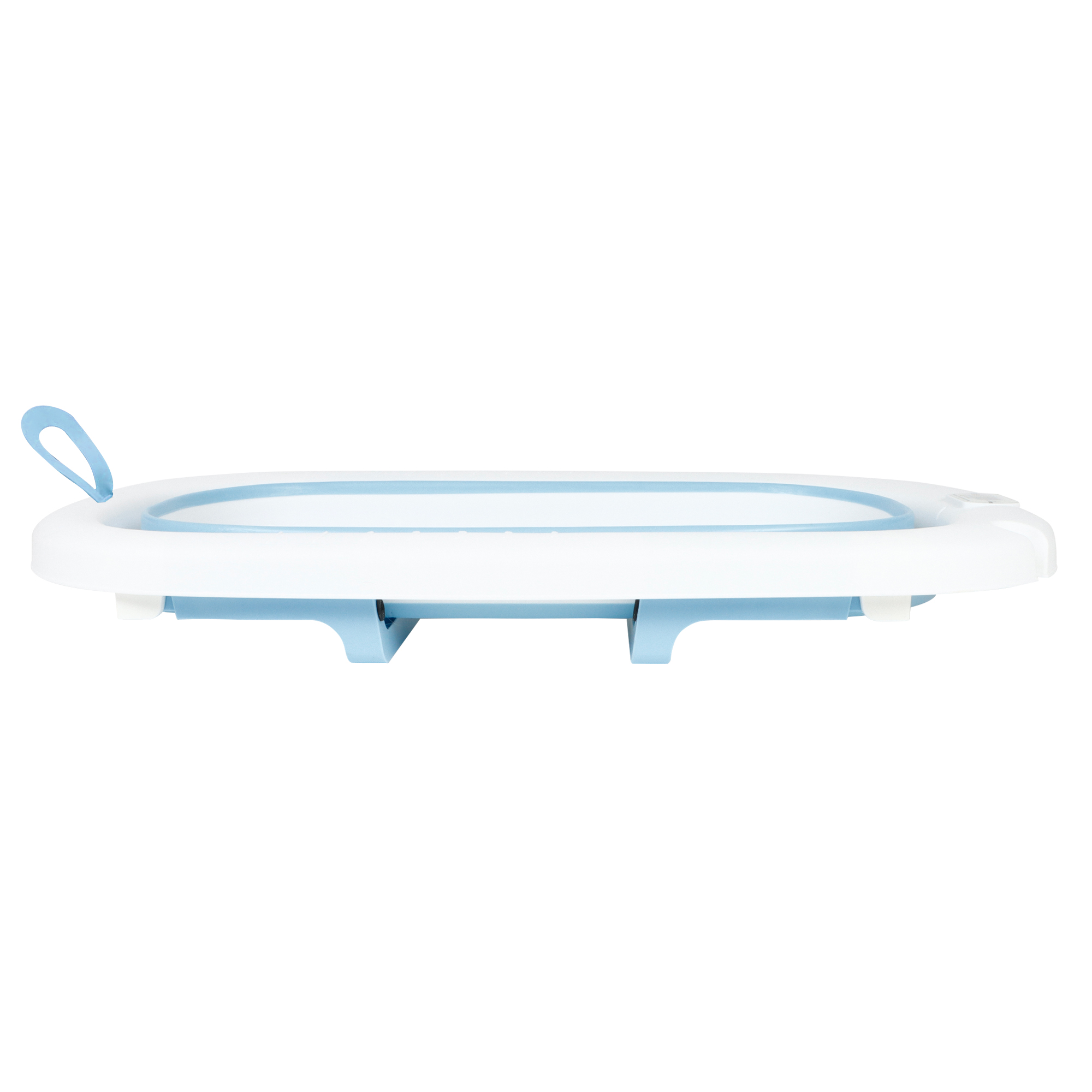 Tina Bañera De Baño Plegable Portátil Para Bebés Termómetro AZUL.