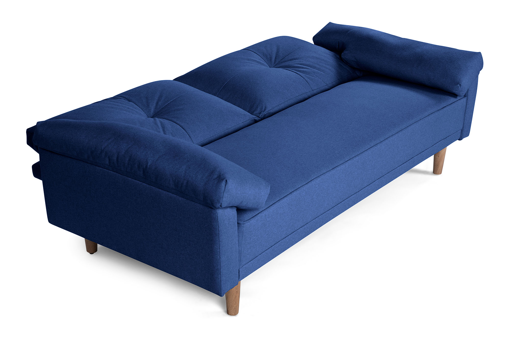 Sofá Cama Mandela Azul Makora Essentials de lino.