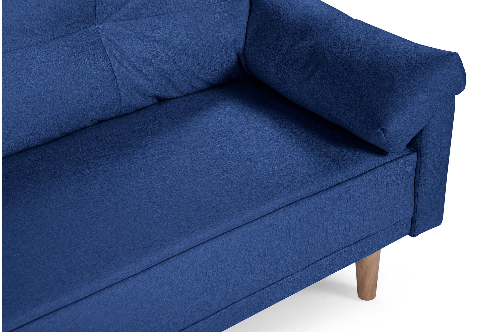 Sofá Cama Mandela Azul Makora Essentials de lino.