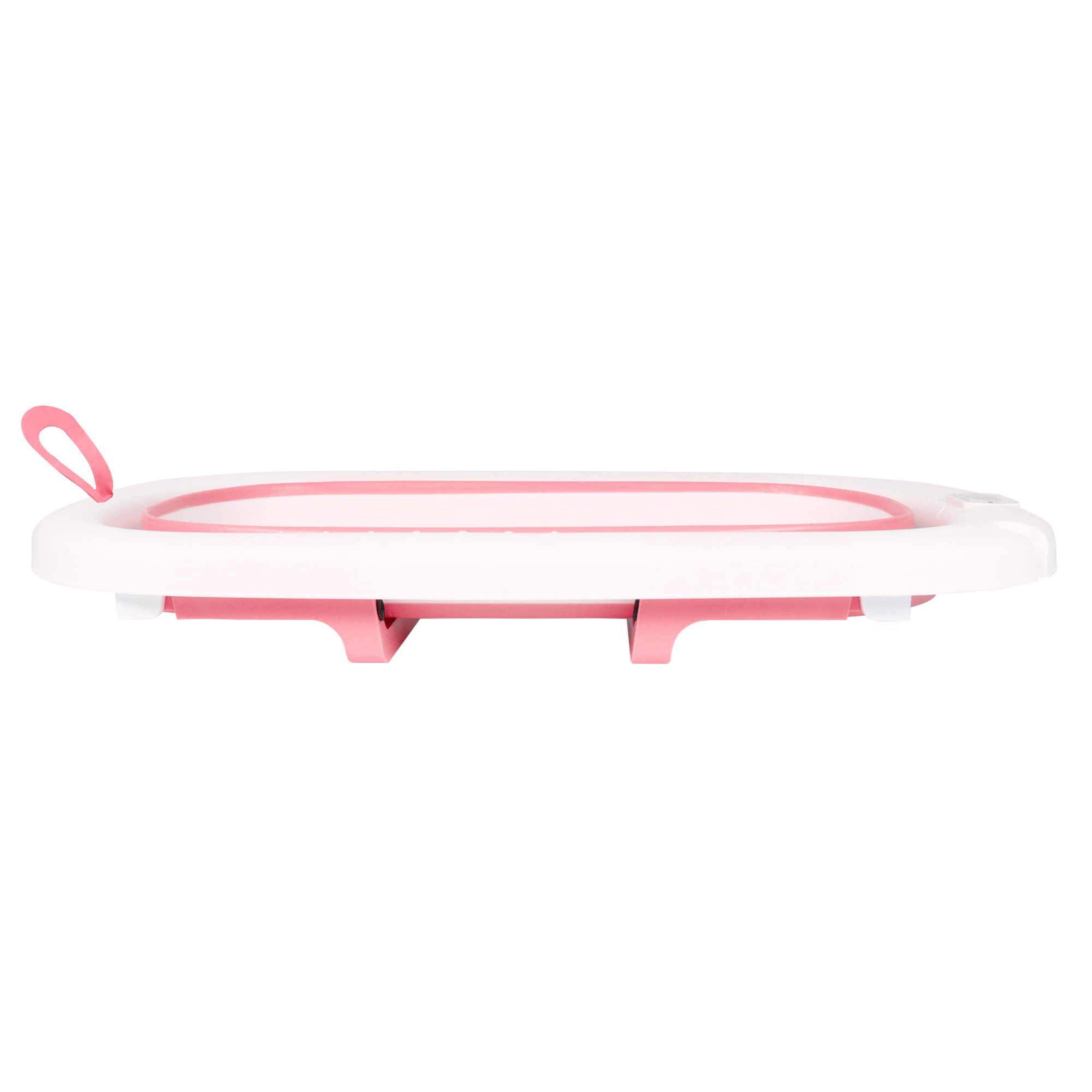 Tina Bañera De Baño Plegable Portátil Para Bebés Termómetro ROSA.