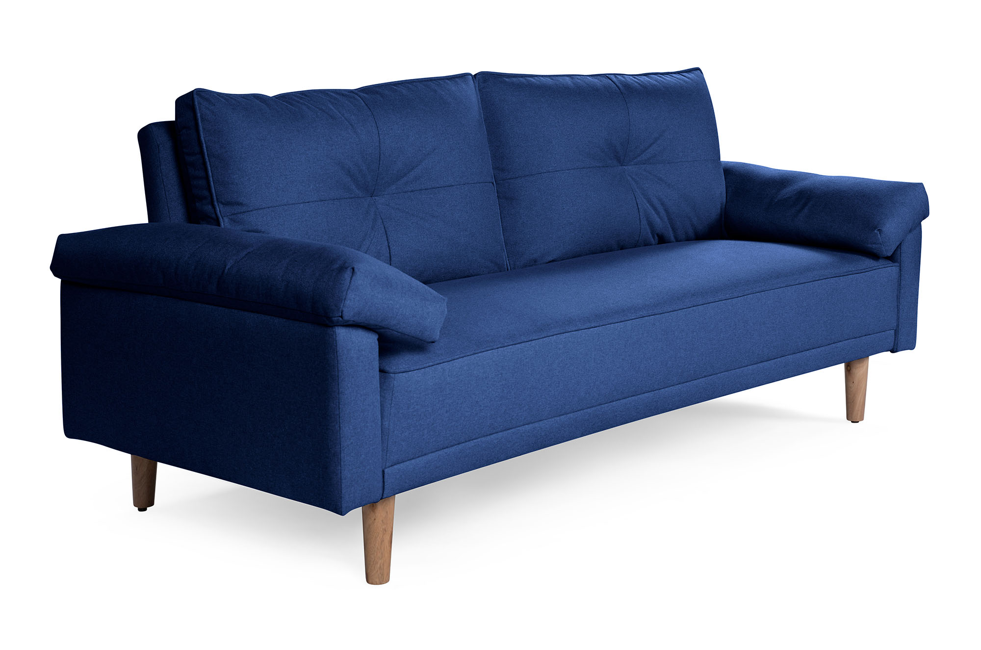 Sofá Cama Mandela Azul Makora Essentials de lino.