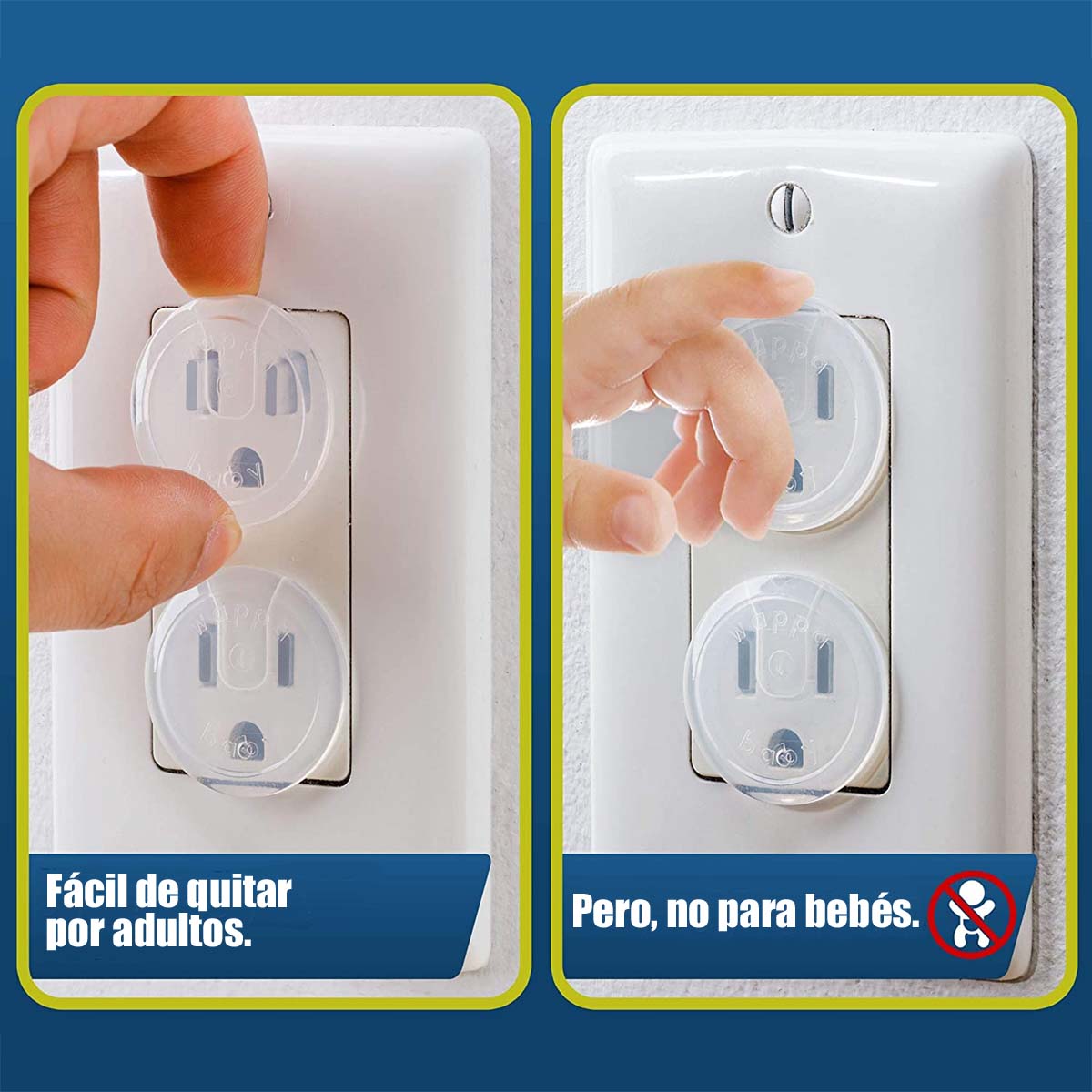 Protectores de Contactos Enchufe 24 Pzas Seguros Bebes Niños