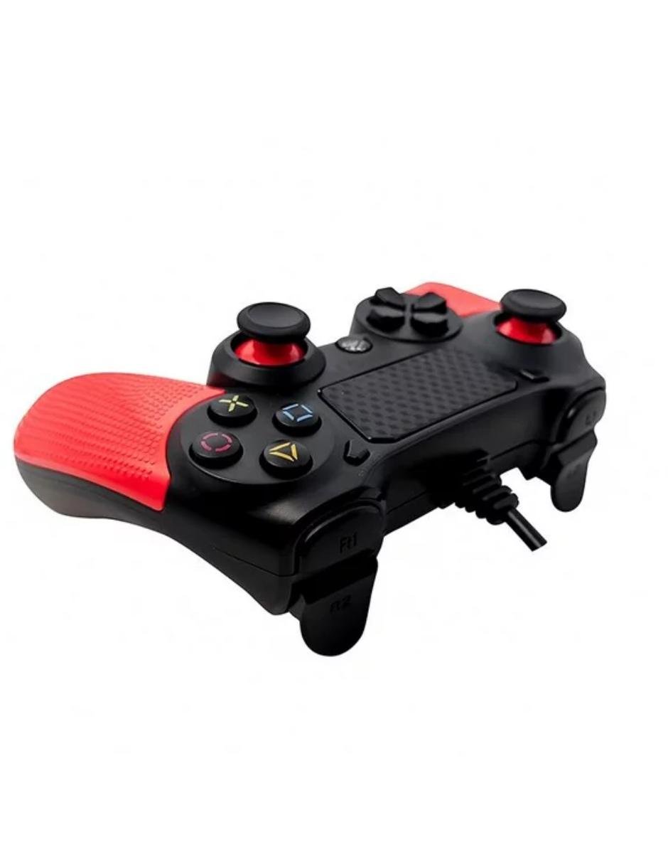 PS4 CONTROL BEAST ALAMBRICO ROJO.