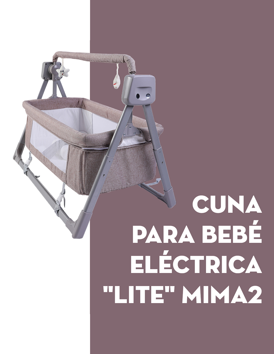 Cuna Mecedora Eléctrica Mima2 Con Mosquitero.