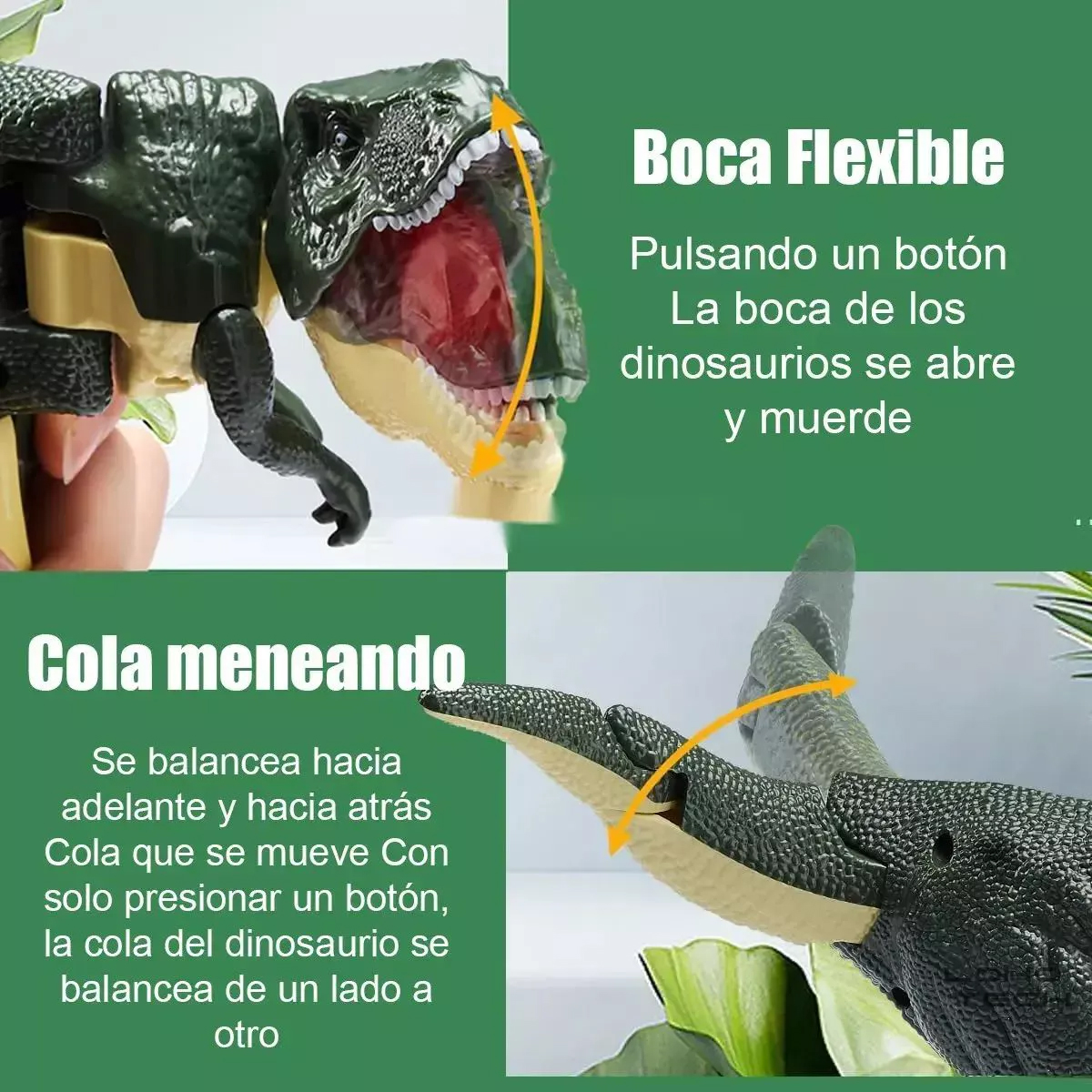 Broma Juguetes De Dinosaurios Trigger T-rex Efecto De Sonido Color Verde.