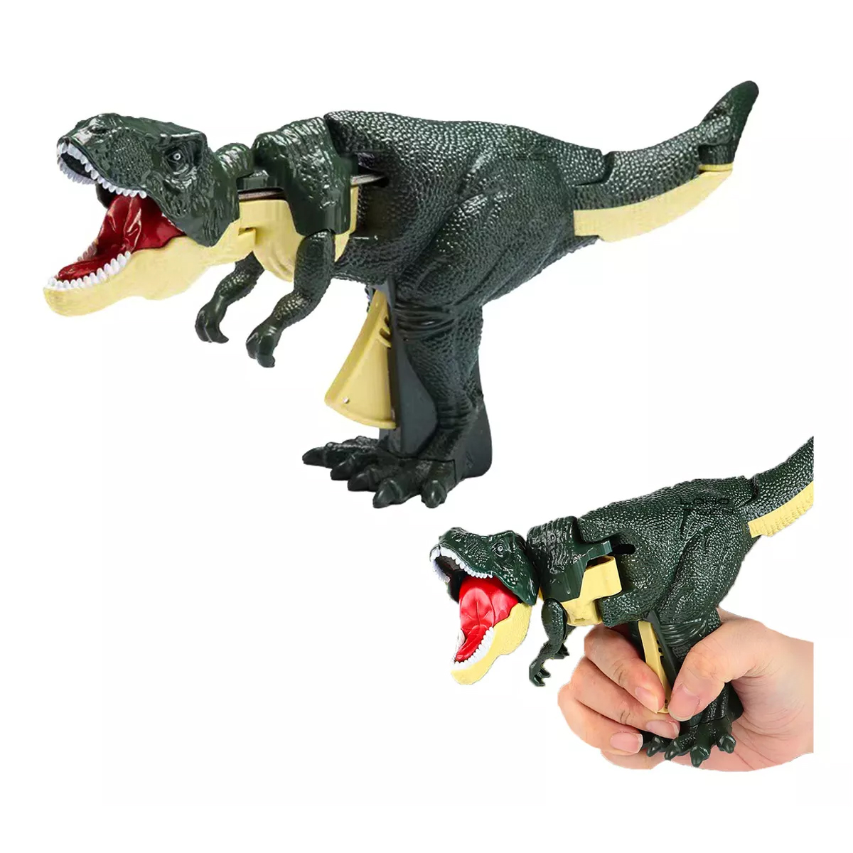 Broma Juguetes De Dinosaurios Trigger T-rex Efecto De Sonido Color Verde.
