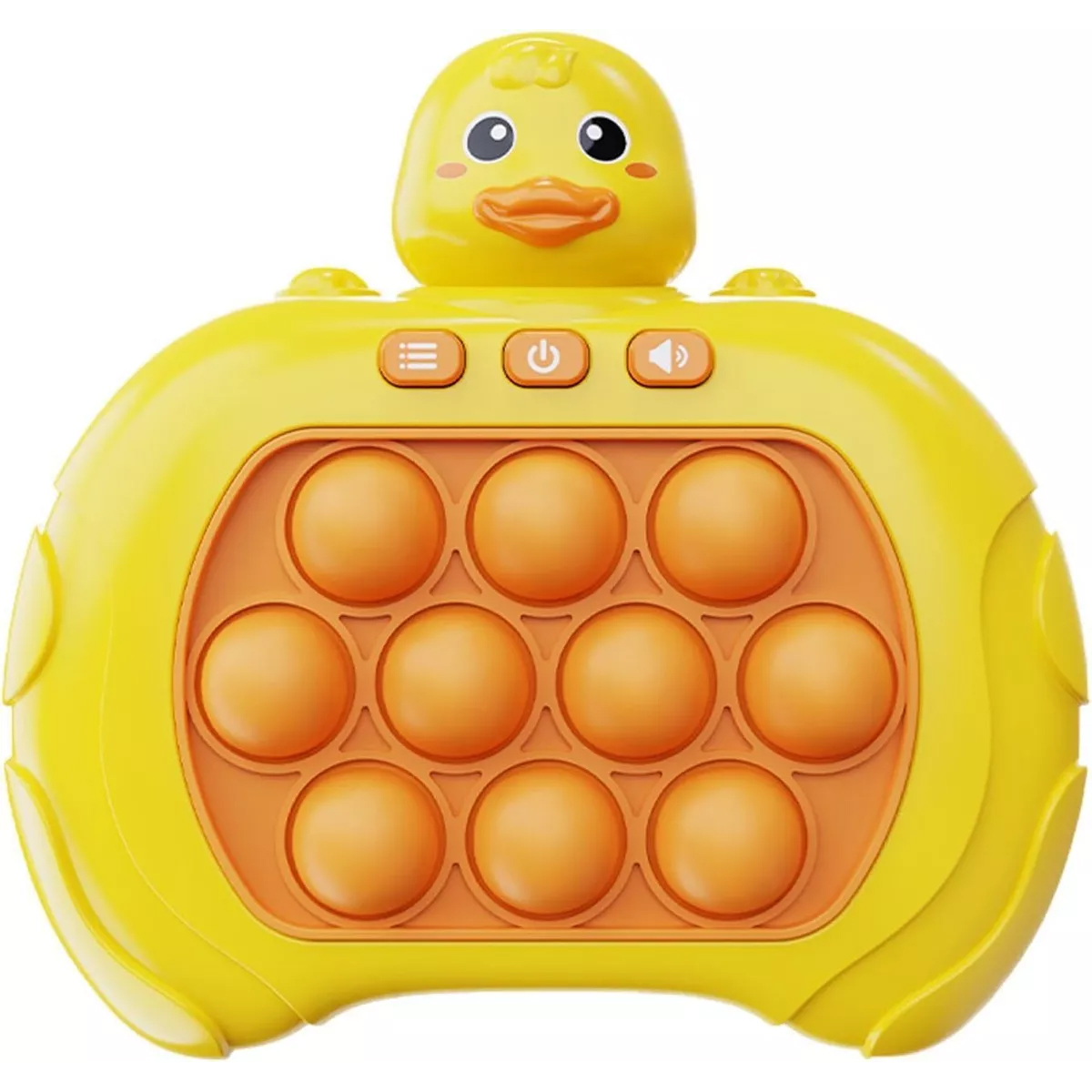 Juguetes Pop Electronico Juguete Antiestres Quick Push Game Divertido Fast Push Educativo Con Sonido De Color Pequeño pato amarillo.