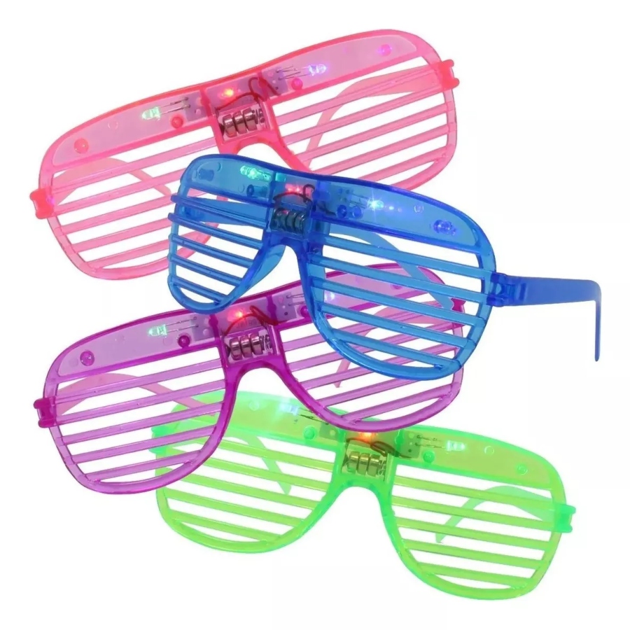 50 Lentes Luminosos Led Boda Batucada Fiesta Neón.