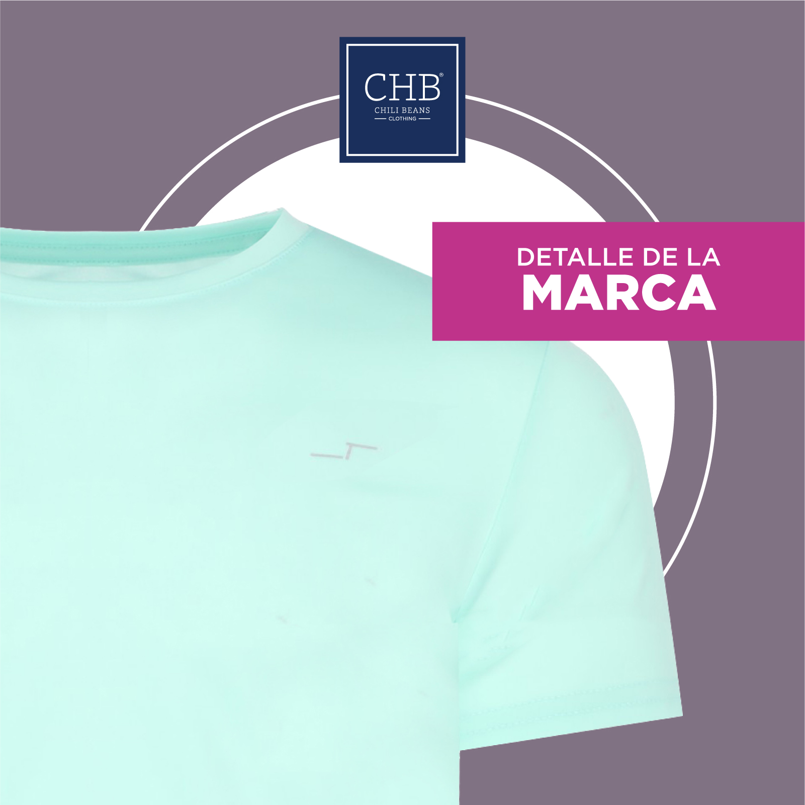 Paquete De 5 Playeras Deportivas Manga Corta Cuello Redondo Para Hombre CHB Chili Beans Clothing Co..