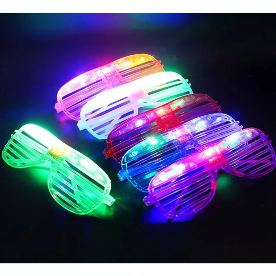 100 Lentes Luminosos Led Boda Batucada Fiesta Neón.