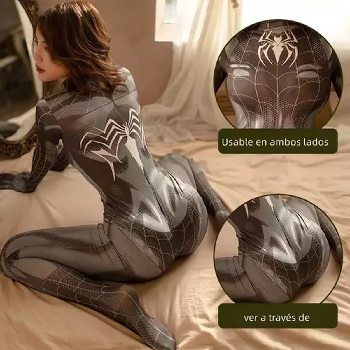 Cosplay Spiderman Passion Disfraz Lencería Erótica.