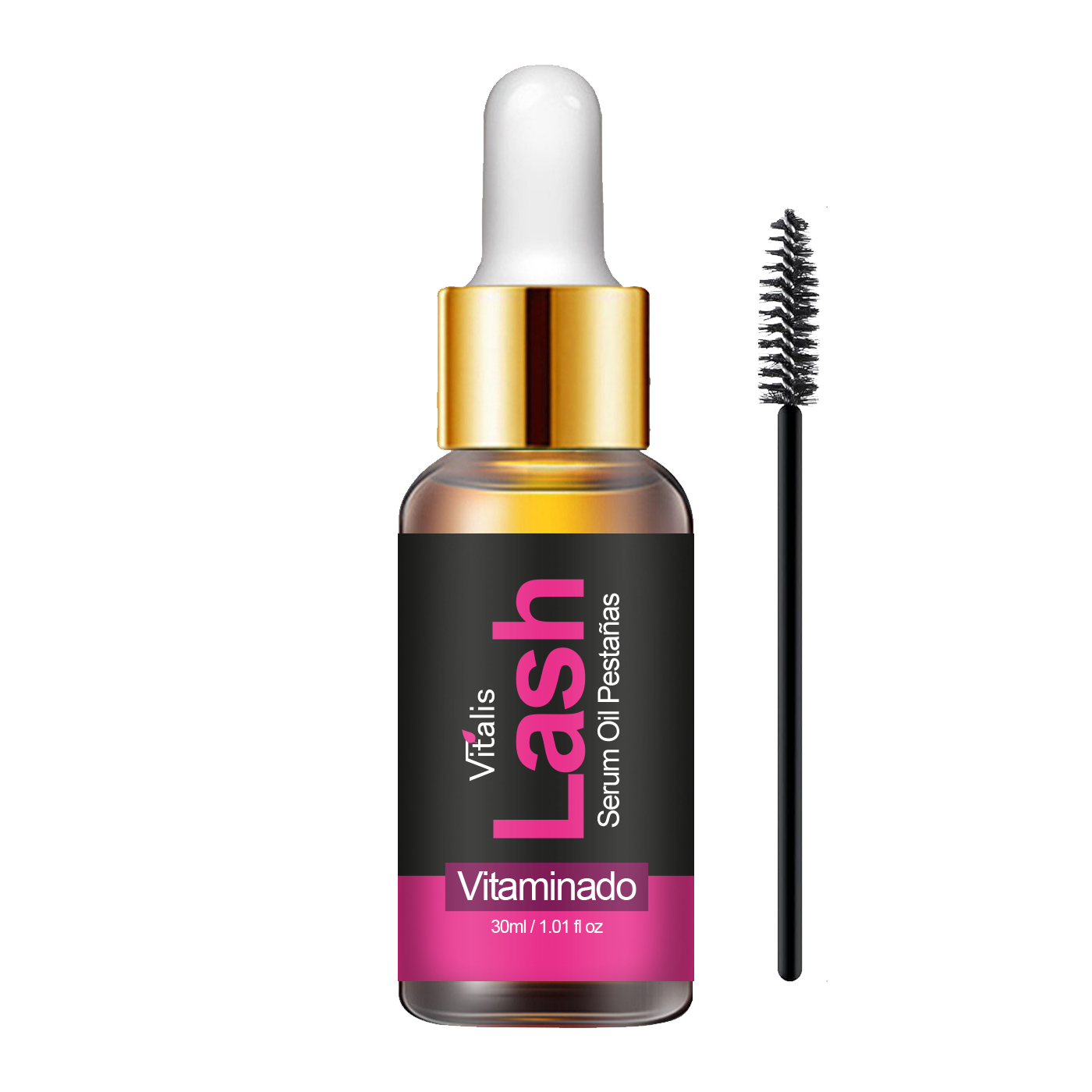 1 Serum Oil Vitalis para Crecimiento de Pestañas 100% Natural.