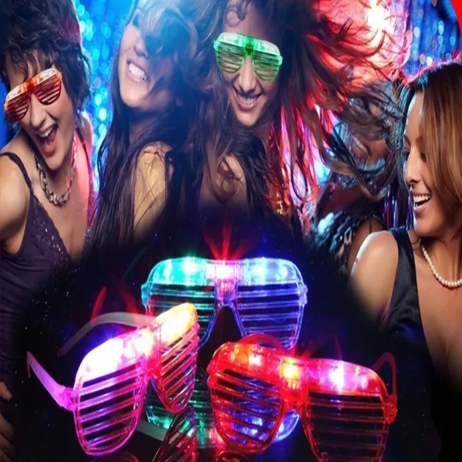 100 Lentes Luminosos Led Boda Batucada Fiesta Neón.