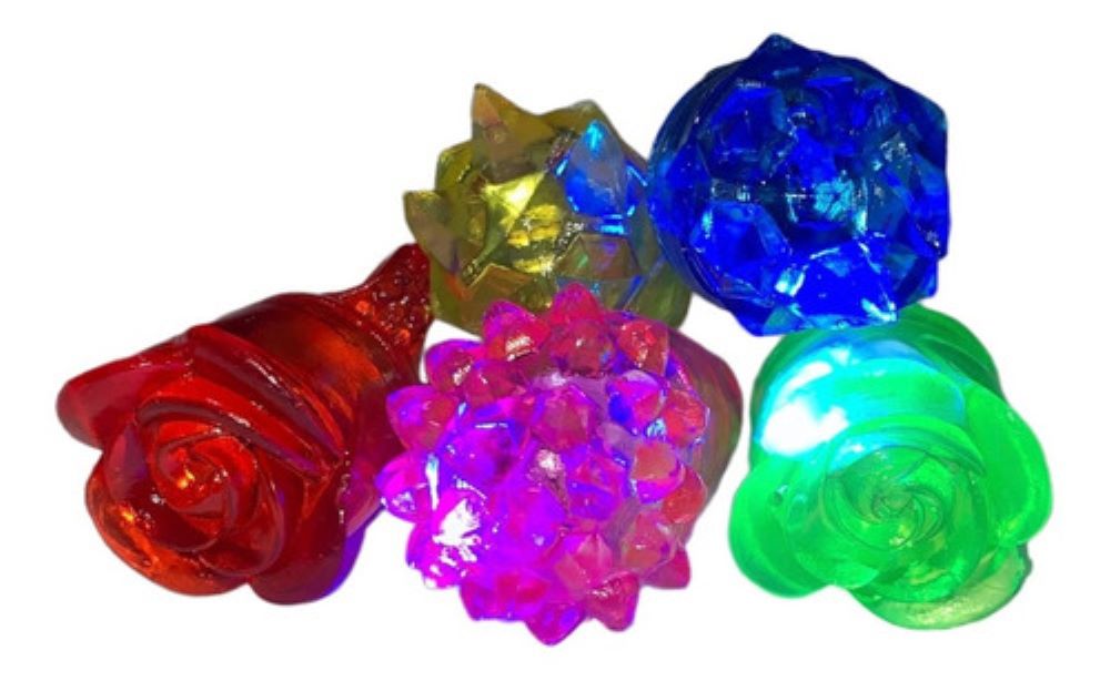 50 Anillos Luminosos Luz Led Varios Colores Neon Fiesta.