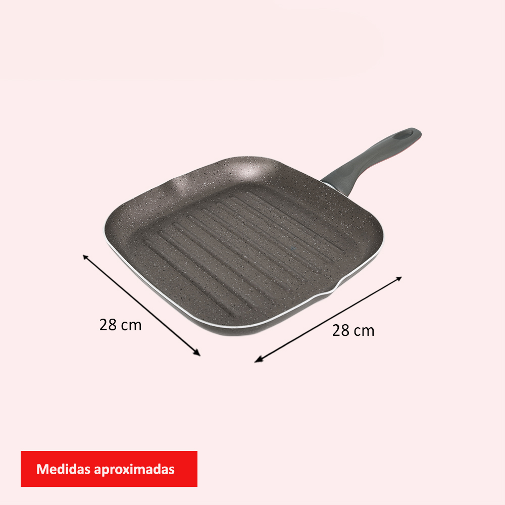 Comal Cuadrado Antiadherente Italiano Royal Haus.