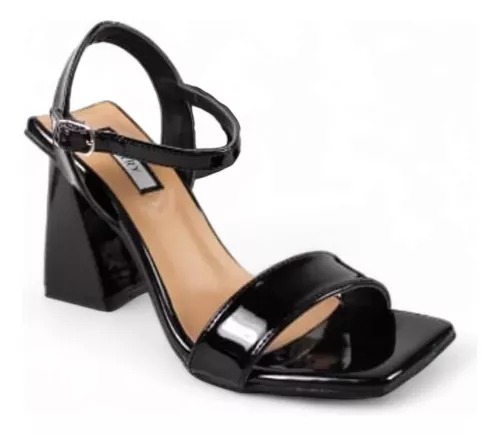 Tacones Charol Tacón Cuadrado Premium Berry 7440.