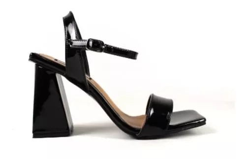 Tacones Charol Tacón Cuadrado Premium Berry 7440.